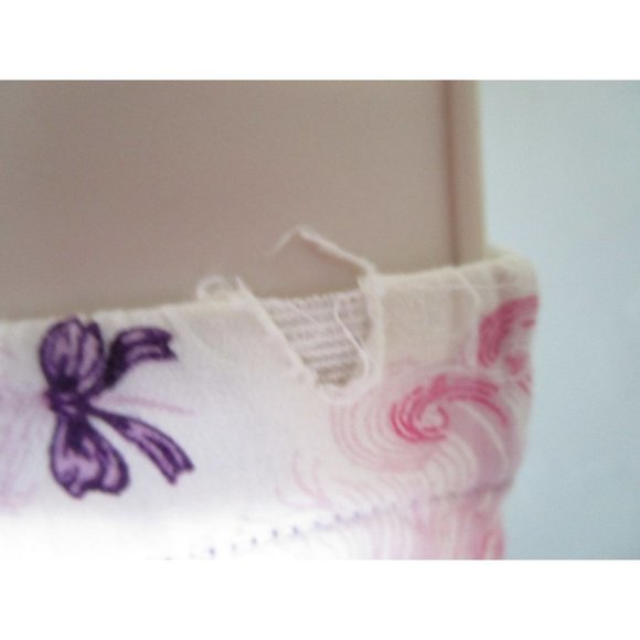 Victoria's Secret Gold Label Feather Bow Ribbon Pajama Set Ladies XS Dee Damage - Picture 4 of 16